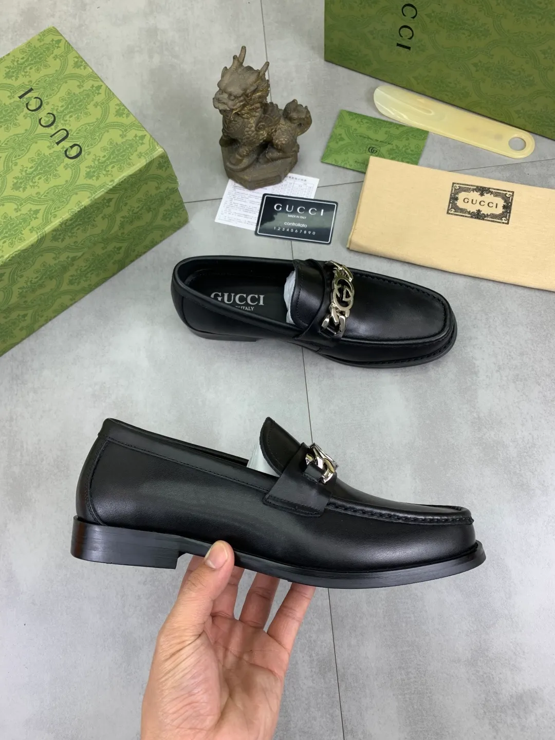 Men's men's shoes 💰P480 [New style] Water-dyed cowhide 💰💎💎💎 [Gucci] GUCCI high-end men's formal business leather shoes, original order 1:1 authentic goods! Original imported high-end open-edge beaded calfskin, original metal buckle, imported first-layer cowhide lining for feet, original outsole, men's shoe size: 38-45, 4️⃣ colors available